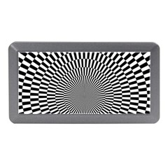 Circles Checkered Abstract Abstraction Art Memory Card Reader (mini) by Loisa77