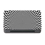 Circles Checkered Abstract Abstraction Art Memory Card Reader with CF Front