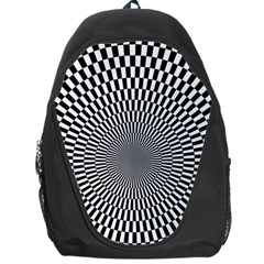 Circles Checkered Abstract Abstraction Art Backpack Bag by Loisa77