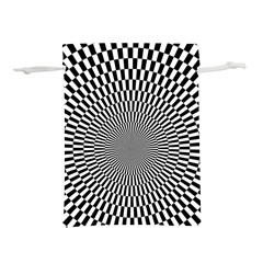 Circles Checkered Abstract Abstraction Art Lightweight Drawstring Pouch (l) by Loisa77