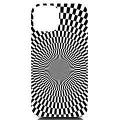 Circles Checkered Abstract Abstraction Art Iphone 14 Black Uv Print Case by Loisa77