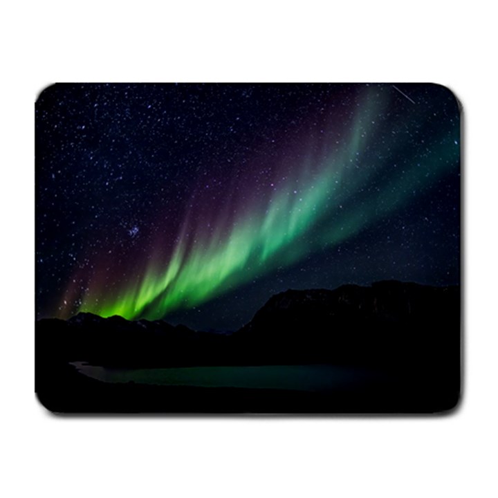 Aurora Borealis Beautiful Northern Lights Nature Small Mousepad