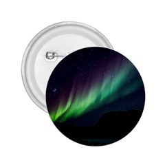 Aurora Borealis Beautiful Northern Lights Nature 2 25  Buttons by Loisa77