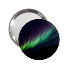 Aurora Borealis Beautiful Northern Lights Nature 2 25  Handbag Mirrors by Loisa77