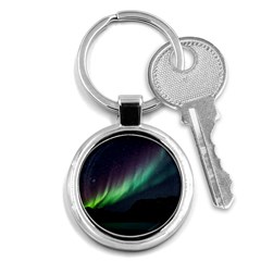 Aurora Borealis Beautiful Northern Lights Nature Key Chain (round) by Loisa77