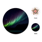 Aurora Borealis Beautiful Northern Lights Nature Playing Cards Single Design (Round) Front