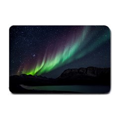 Aurora Borealis Beautiful Northern Lights Nature Small Doormat by Loisa77