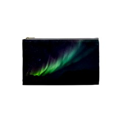 Aurora Borealis Beautiful Northern Lights Nature Cosmetic Bag (small) by Loisa77