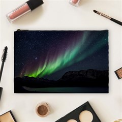 Aurora Borealis Beautiful Northern Lights Nature Cosmetic Bag (large) by Loisa77