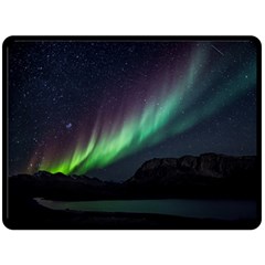 Aurora Borealis Beautiful Northern Lights Nature Fleece Blanket (large) by Loisa77