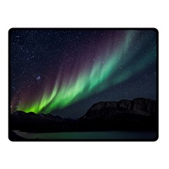 Aurora Borealis Beautiful Northern Lights Nature Fleece Blanket (small) by Loisa77