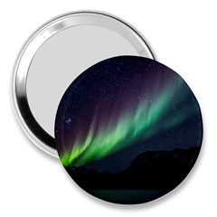 Aurora Borealis Beautiful Northern Lights Nature 3  Handbag Mirrors by Loisa77