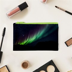 Aurora Borealis Beautiful Northern Lights Nature Cosmetic Bag (xs) by Loisa77