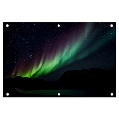 Aurora Borealis Beautiful Northern Lights Nature Banner And Sign 6  X 4  by Loisa77