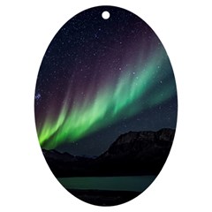 Aurora Borealis Beautiful Northern Lights Nature Uv Print Acrylic Ornament Oval by Loisa77