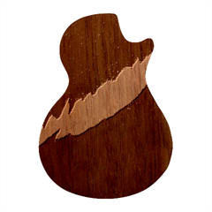 Aurora Borealis Beautiful Northern Lights Nature Guitar Shape Wood Guitar Pick Holder Case And Picks Set by Loisa77