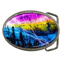 Night Skiing Colored Dead Grateful Lights Mountain Belt Buckles by Loisa77