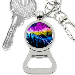 Night Skiing Colored Dead Grateful Lights Mountain Bottle Opener Key Chain by Loisa77