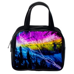 Night Skiing Colored Dead Grateful Lights Mountain Classic Handbag (one Side) by Loisa77