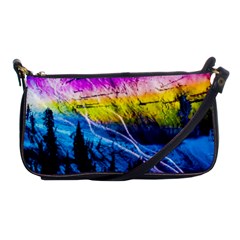 Night Skiing Colored Dead Grateful Lights Mountain Shoulder Clutch Bag by Loisa77