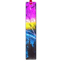 Night Skiing Colored Dead Grateful Lights Mountain Large Book Marks by Loisa77