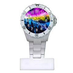 Night Skiing Colored Dead Grateful Lights Mountain Plastic Nurses Watch by Loisa77