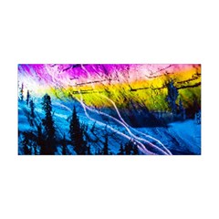 Night Skiing Colored Dead Grateful Lights Mountain Yoga Headband by Loisa77