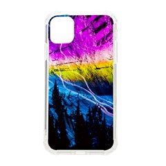 Night Skiing Colored Dead Grateful Lights Mountain Iphone 11 Tpu Uv Print Case by Loisa77