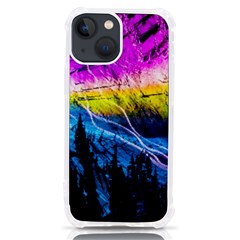 Night Skiing Colored Dead Grateful Lights Mountain Iphone 13 Mini Tpu Uv Print Case by Loisa77