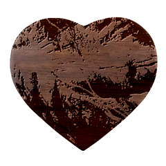 Night Skiing Colored Dead Grateful Lights Mountain Heart Wood Jewelry Box by Loisa77