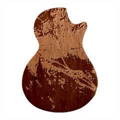 Night Skiing Colored Dead Grateful Lights Mountain Guitar Shape Wood Guitar Pick Holder Case And Picks Set