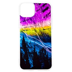 Night Skiing Colored Dead Grateful Lights Mountain Iphone 15 Pro Tpu Uv Print Case by Loisa77