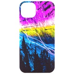 Night Skiing Colored Dead Grateful Lights Mountain Iphone 15 Pro Black Uv Print Pc Hardshell Case by Loisa77