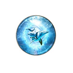 Dolphin Blue Fantasy Hat Clip Ball Marker by Loisa77