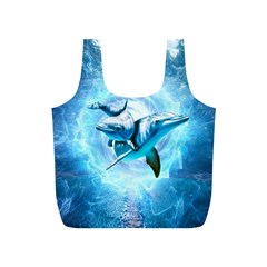 Dolphin Blue Fantasy Full Print Recycle Bag (s) by Loisa77