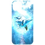 Dolphin Blue Fantasy iPhone 15 Pro Black UV Print PC Hardshell Case Front