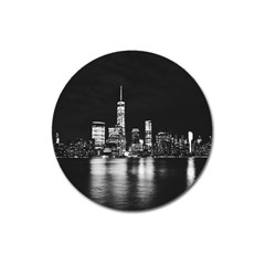 Nyc New York Skyline City Buildings Magnet 3  (round) by Loisa77