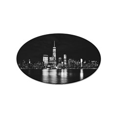 Nyc New York Skyline City Buildings Sticker Oval (100 Pack) by Loisa77