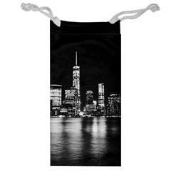 Nyc New York Skyline City Buildings Jewelry Bag by Loisa77