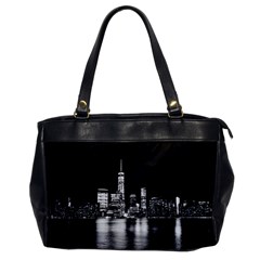 Nyc New York Skyline City Buildings Oversize Office Handbag by Loisa77