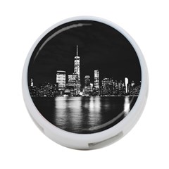 Nyc New York Skyline City Buildings 4-port Usb Hub (one Side) by Loisa77