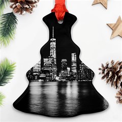 Nyc New York Skyline City Buildings Christmas Tree Ornament (two Sides)