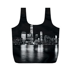 Nyc New York Skyline City Buildings Full Print Recycle Bag (m) by Loisa77