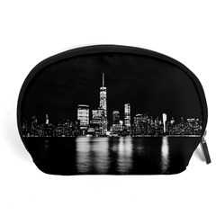 Nyc New York Skyline City Buildings Accessory Pouch (large) by Loisa77