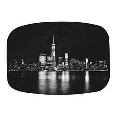 Nyc New York Skyline City Buildings Mini Square Pill Box by Loisa77