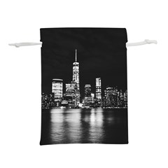 Nyc New York Skyline City Buildings Lightweight Drawstring Pouch (s) by Loisa77