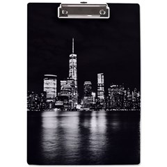 Nyc New York Skyline City Buildings A4 Acrylic Clipboard by Loisa77