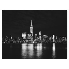 Nyc New York Skyline City Buildings Two Sides Premium Plush Fleece Blanket (baby Size) by Loisa77