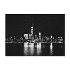 Nyc New York Skyline City Buildings Crystal Sticker (a4) by Loisa77