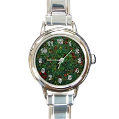 Grass Nature Meadow Round Italian Charm Watch by Loisa77